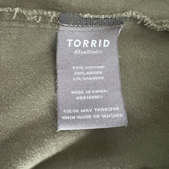 Torrid Utility Jacket, Olive Green Zip up - Picture 13 of 16